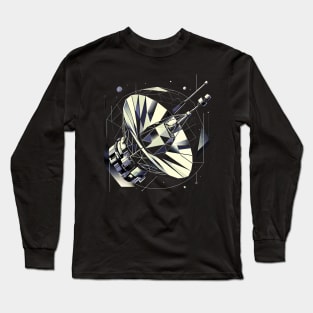 Abstract Cosmic Array | Geometric Satellite Dish Tee | Stellar Exploration Long Sleeve T-Shirt